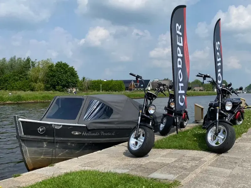 Chopper-Tour am Abend